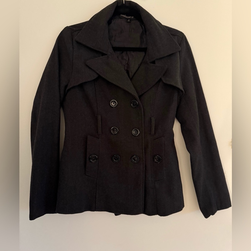 Charcoal Gray Peacoat